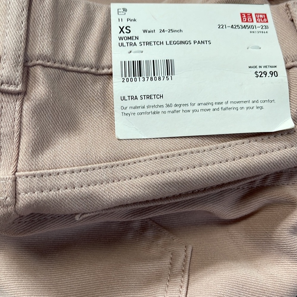 UNIQLO WOMEN ULTRA STRECH LEGGINGS PANTS SZ XS - Picture 6 of 6